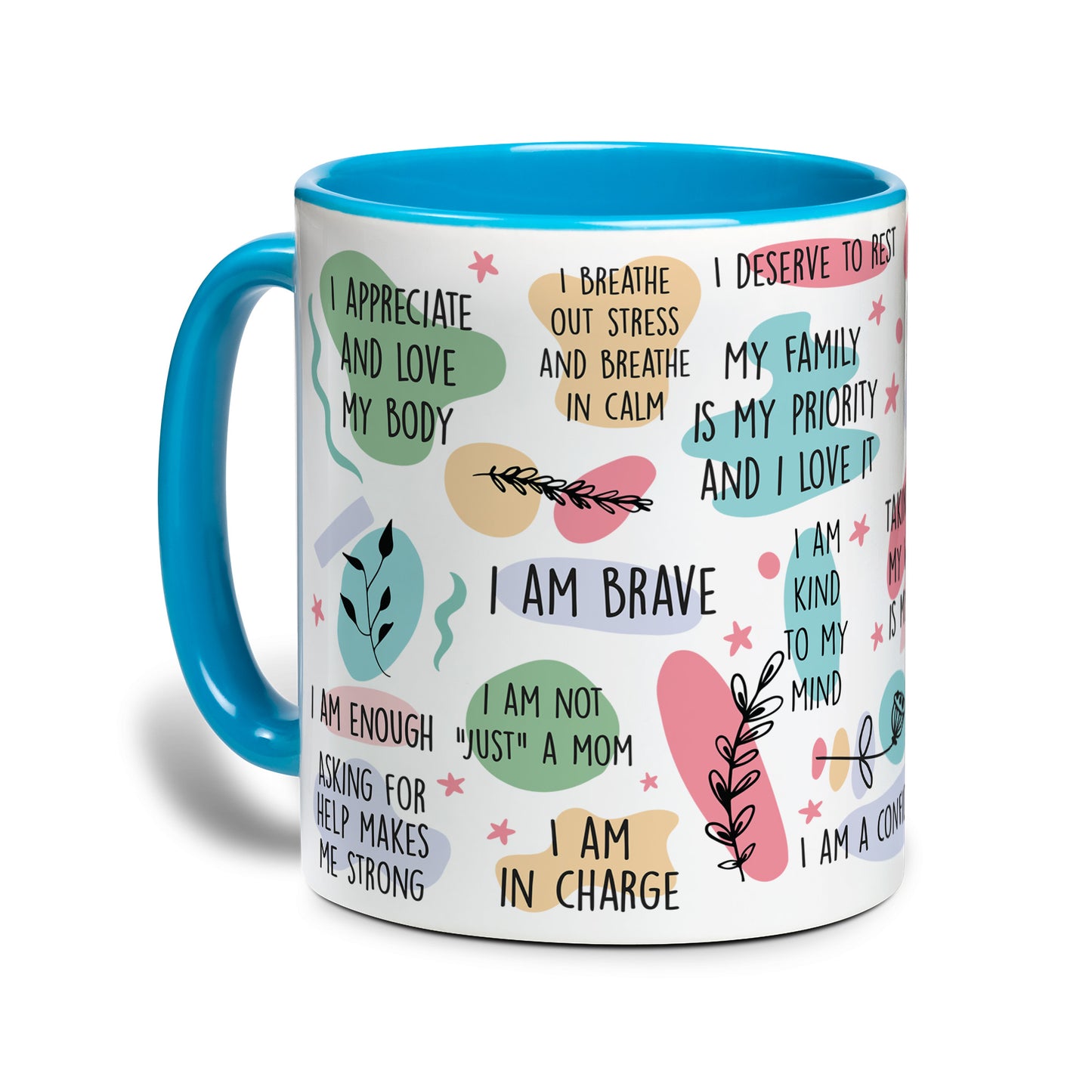 Mom's Daily Affirmations: Accent Mug
