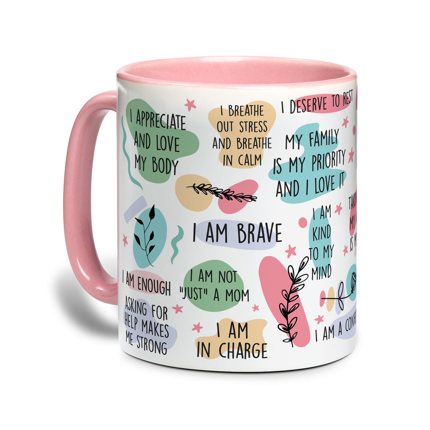 Mom's Daily Affirmations: Accent Mug