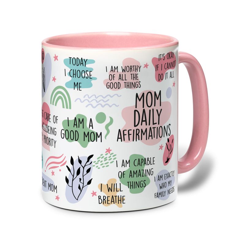Mom's Daily Affirmations: Accent Mug