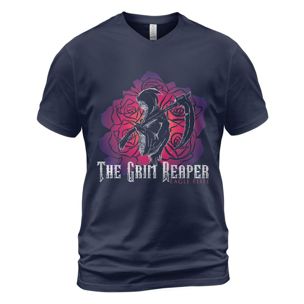 The Grim Reaper: Unisex V-Neck T-Shirt