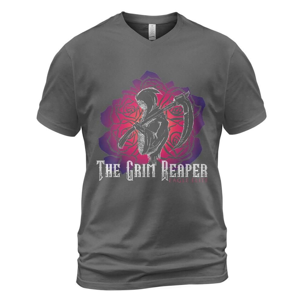The Grim Reaper: Unisex V-Neck T-Shirt