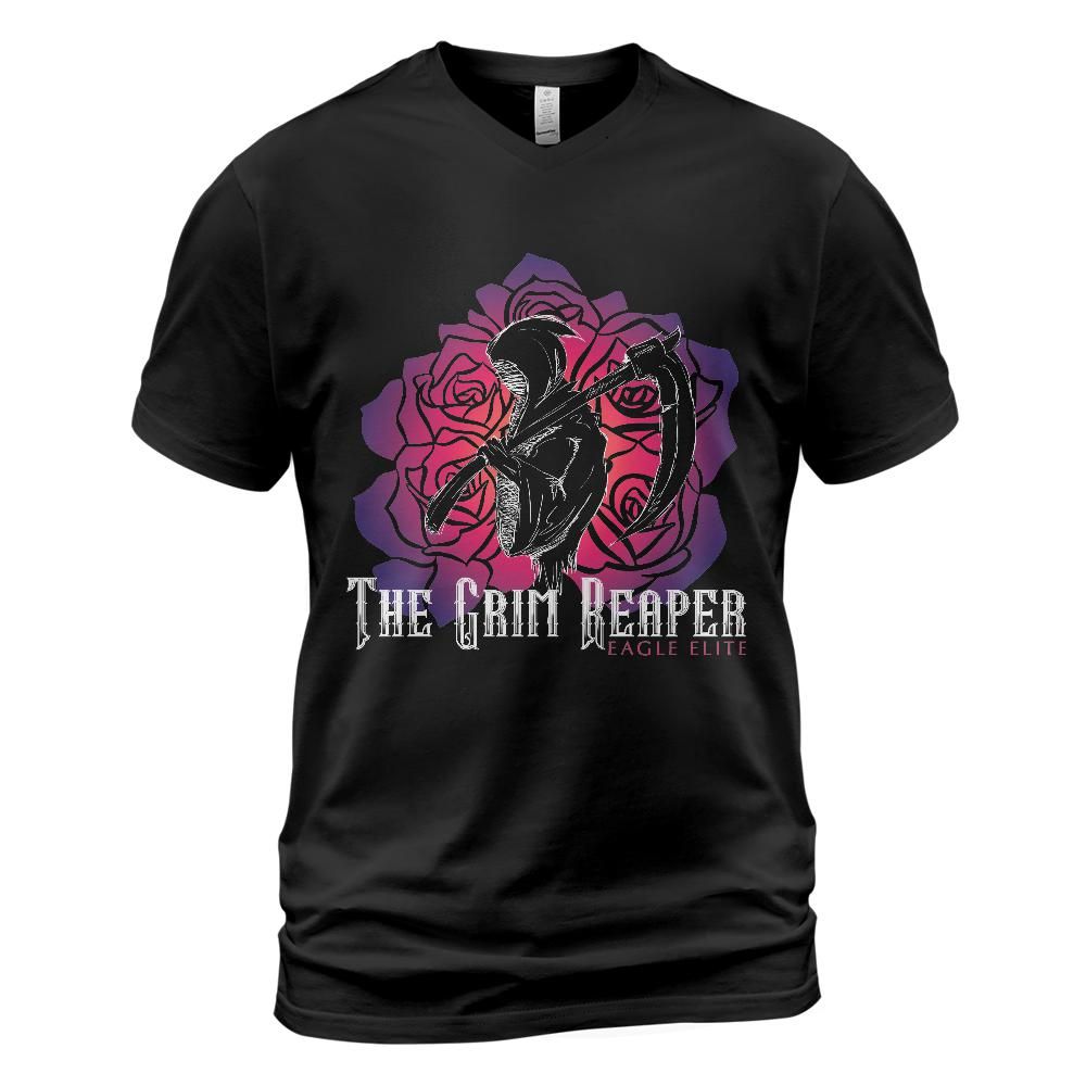 The Grim Reaper: Unisex V-Neck T-Shirt