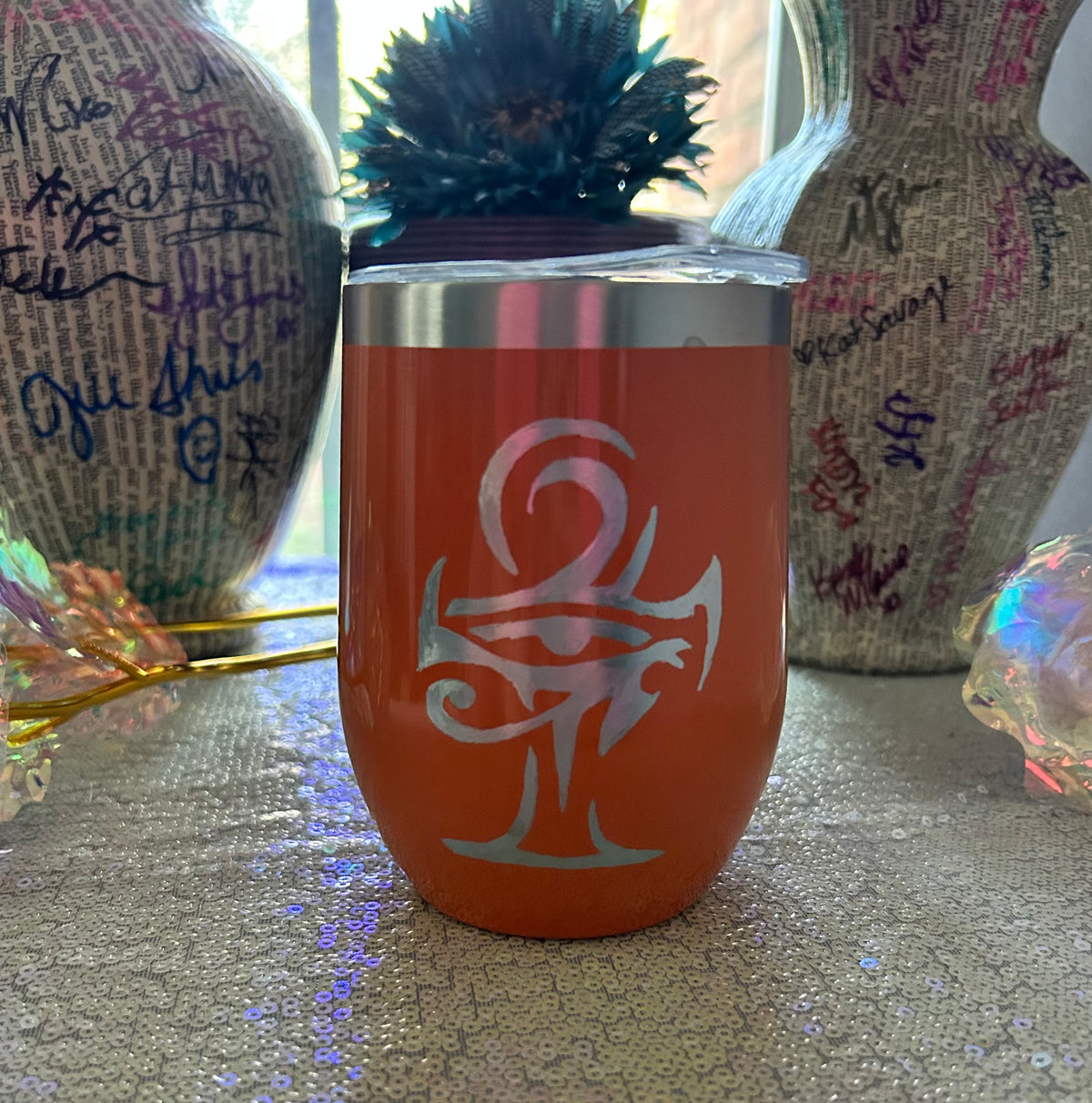 Ankh and Eye of Ra Tumbler