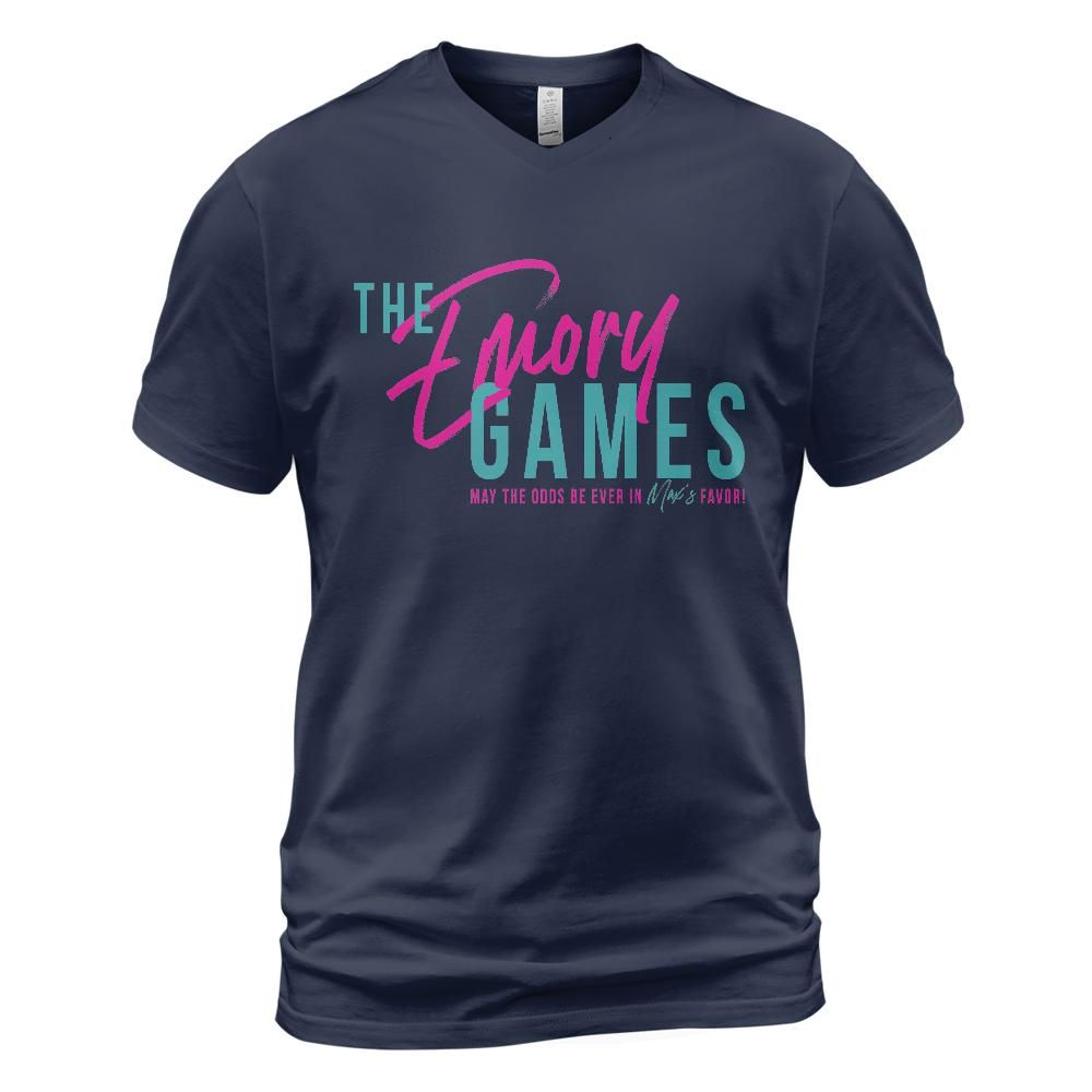 The Emory Games: Unisex V-Neck T-Shirt