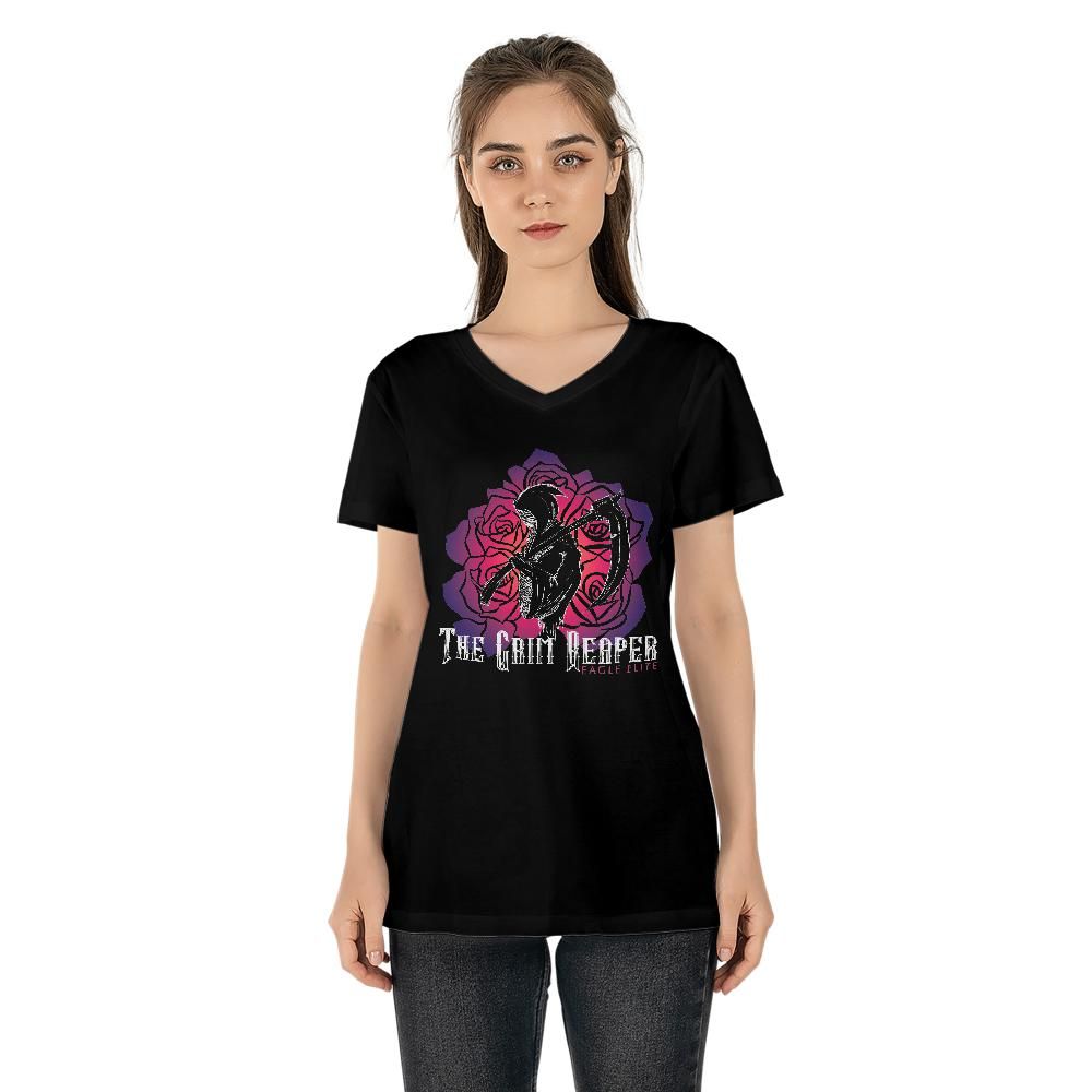 The Grim Reaper: Women's V-neck T-shirt