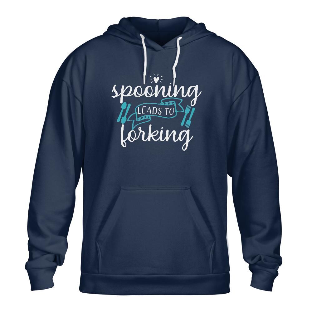 Spooning Leads To Forking: Classic Unisex Hoodie