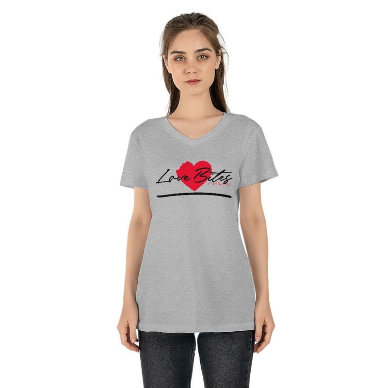 Love Bites: Women's V-neck T-shirt