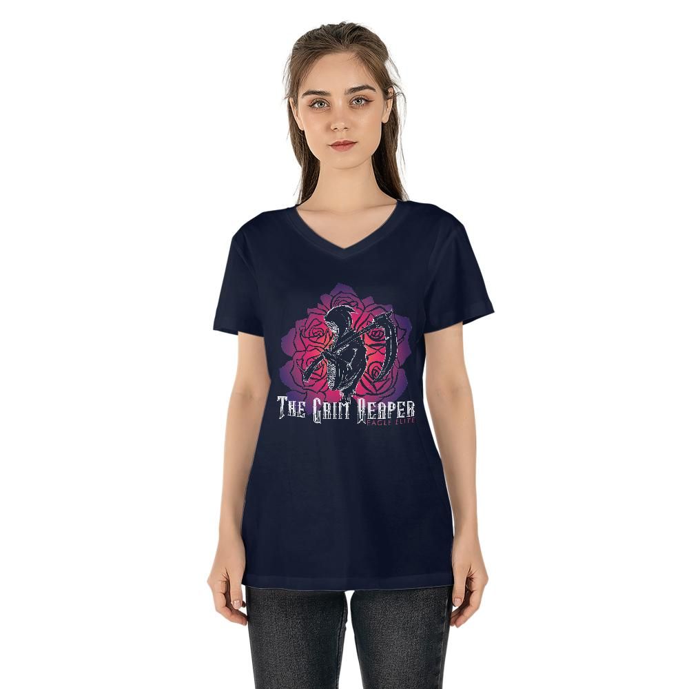 The Grim Reaper: Women's V-neck T-shirt