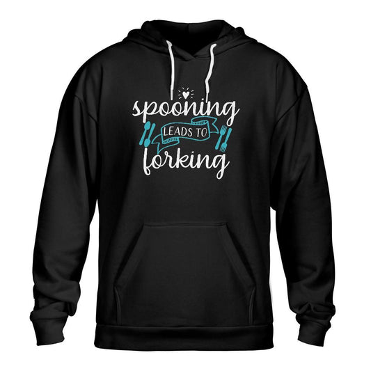 Spooning Leads To Forking: Classic Unisex Hoodie