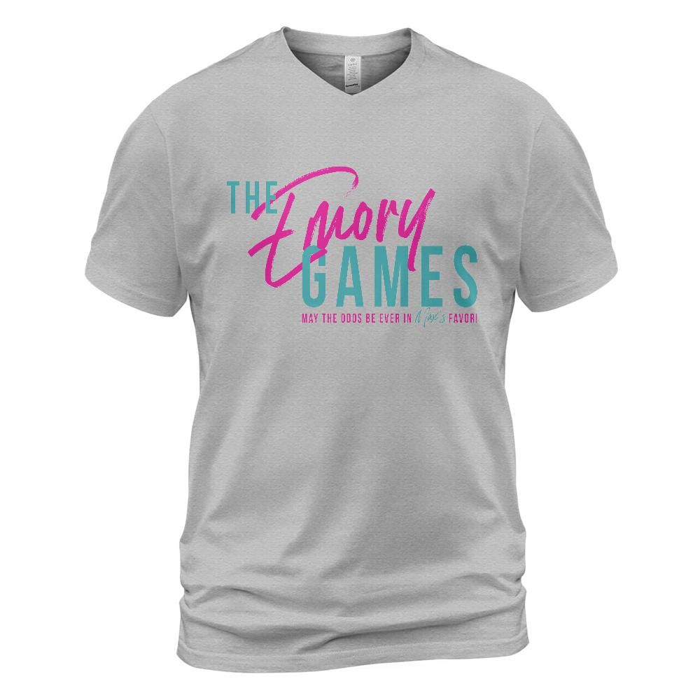 The Emory Games: Unisex V-Neck T-Shirt