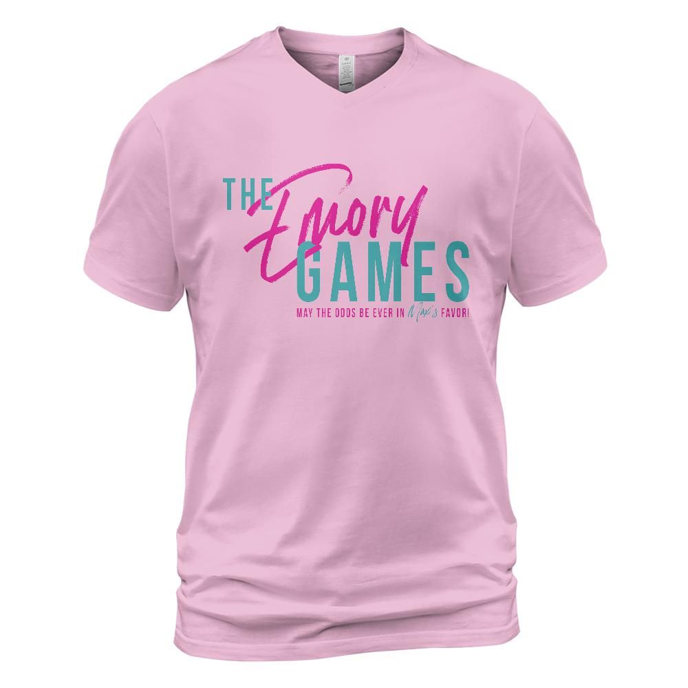 The Emory Games: Unisex V-Neck T-Shirt