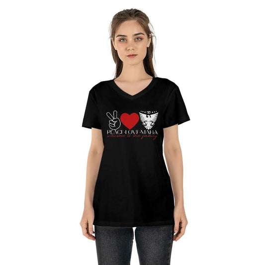 Peace Love Mafia: Women's V-neck T-shirt