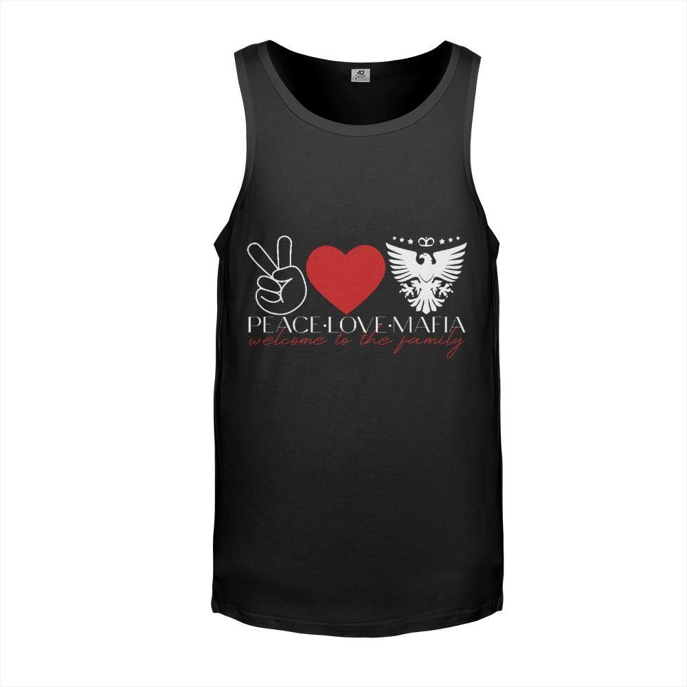 Peace Love Mafia: Unisex Tank Top