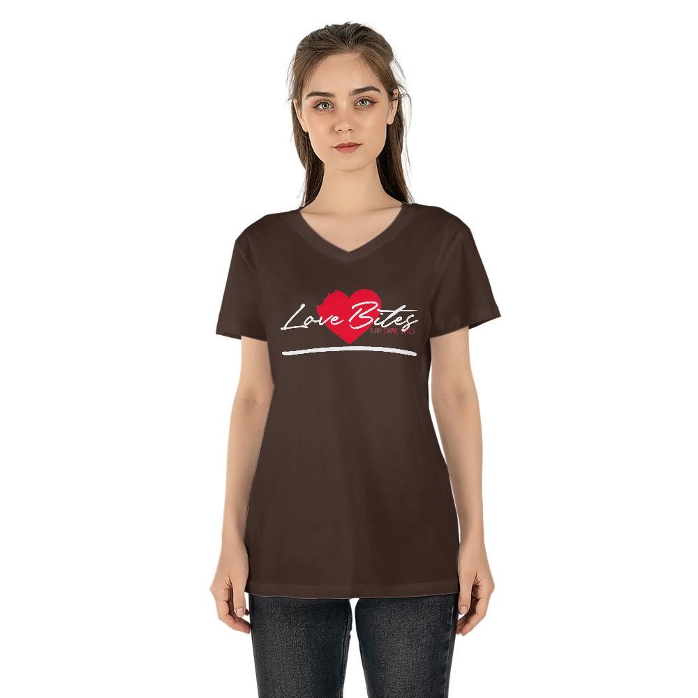 Love Bites: Women's V-neck T-shirt